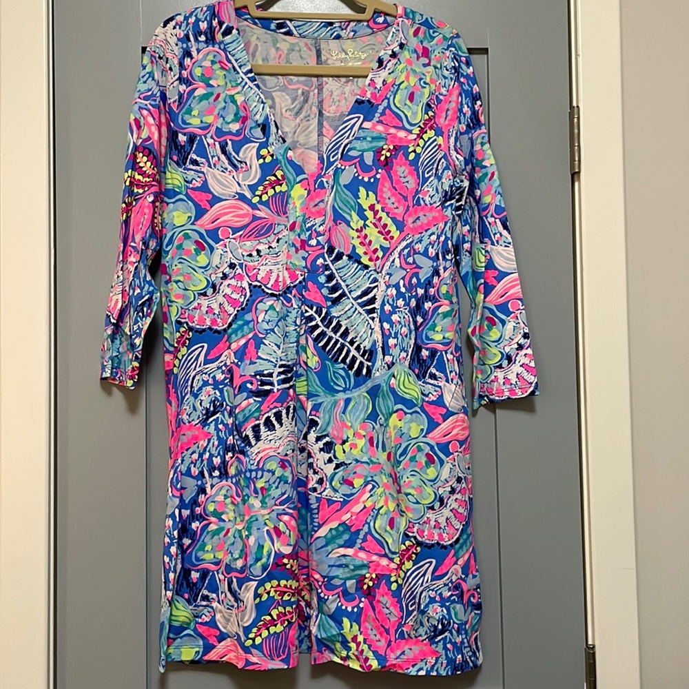 NWOT Lilly Pulitzer V-Neck Pima Cotton Dress, size medium